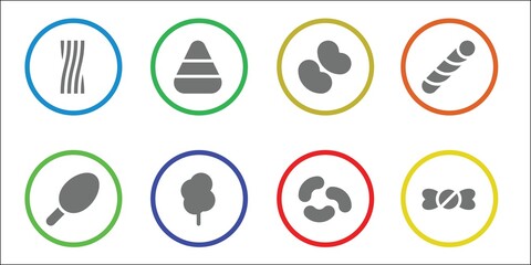 confection icon set