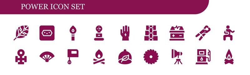 power icon set