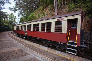 Fototapeta na wymiar Historic Kuranda Scenic Railway in Australia
