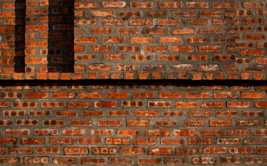 Orange brick wall texture background