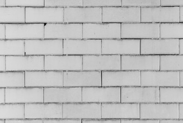 White textured natural brick block wall background