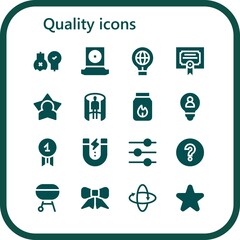 quality icon set