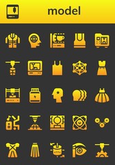 model icon set