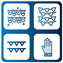 Set of seamless icons