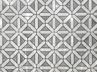 Mosaic marble floor detail