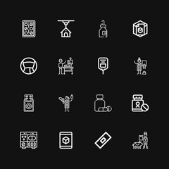 Editable 16 capsule icons for web and mobile