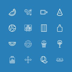 Editable 16 closeup icons for web and mobile
