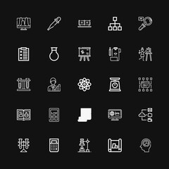 Editable 25 analysis icons for web and mobile