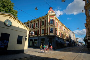street in the old town of gdansk poland