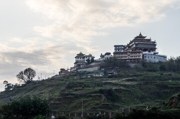 Fototapeta na wymiar Buddhist Temple on a Hilltop