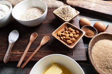 ingredients to make homemade cookies at home