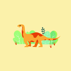 Cute Dinosaur vector illustration 