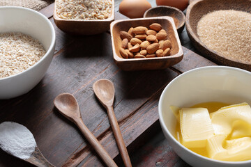 ingredients to make homemade cookies at home
