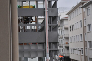 a balcony on the street