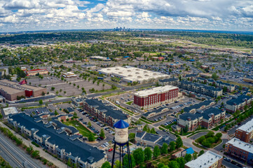 Aerial View of the Denver Suburb of Arvada