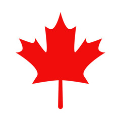 Red leaf symbol of canada