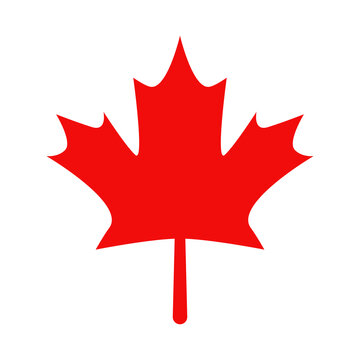 Red leaf symbol of canada