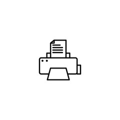 Printer Icon Vector Design Template And Illustration