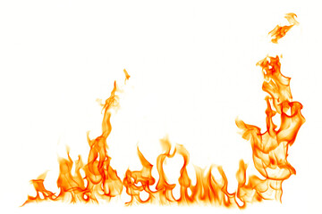 Fire isolated on a white background