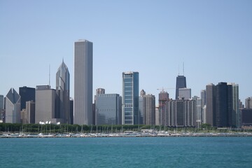 Fototapeta na wymiar downtown chicago skyline