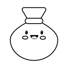 flour bag kawaii line style