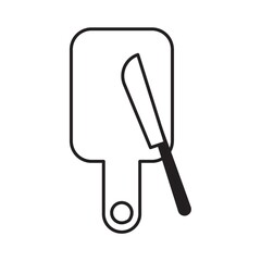 Knife and chopping board