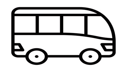 bus travel icon vector for web and app