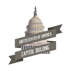 Capitol building label