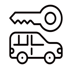 Car Here icon vector for web and app