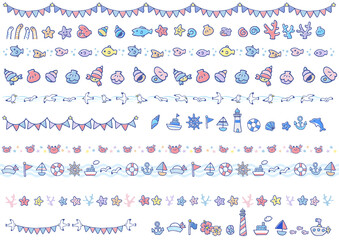 夏の海のイラスト2