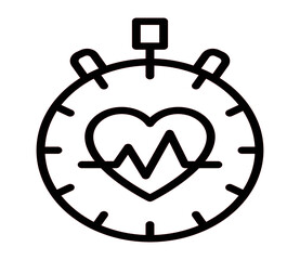 CARDIO WORKOUT icon vector for web and app