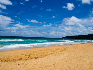 The beach is located in Phuket, Thailand