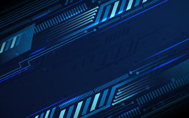 Technology Blue Abstract Electronic.