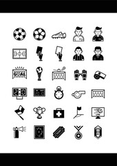 Collection of soccer icons