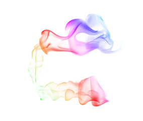 Abstract colorful smoke