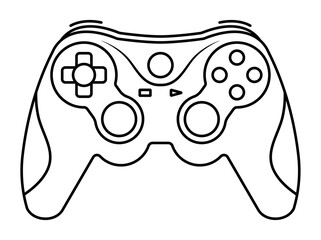 Xbox video game controllers or gamepad line art icon for apps and websites © Moch Solikin