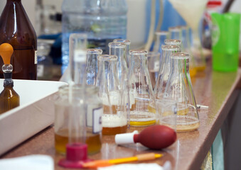 test tubes in laboratory