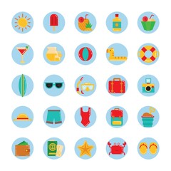 Set of summer icons