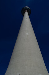 Nadir shot of the Berlin television tower