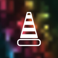 Traffic cone icon