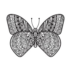 Butterfly monochrome design