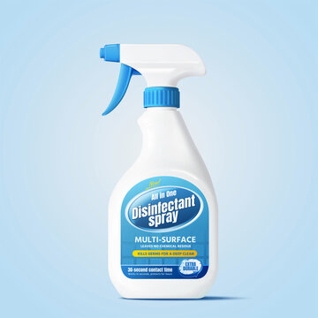 Mock-up of disinfectant spray