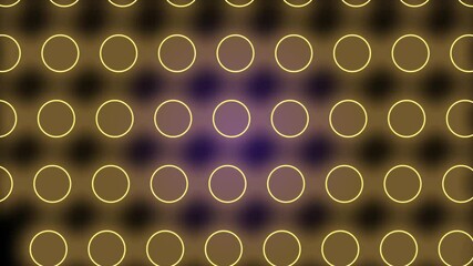 Yellow-colored circle seamless background ideal for vj purpose. Abstract 4k UHD animated backdrop.