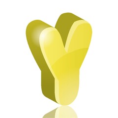 Isometric alphabet Y