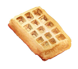 Delicious belgian waffle