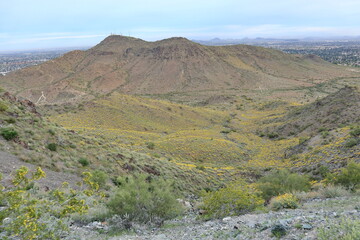 mountain landscape with blue sky