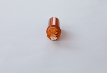 Pharmaceutical Codeine in Brown medical Pill Bottle with white cap