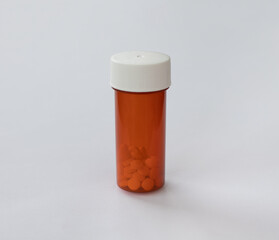 Pharmaceutical Codeine in Brown medical Pill Bottle with white cap