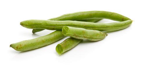 Green Bean Isolated on White Background