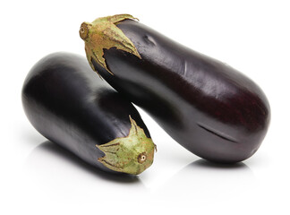 Eggplant Isolated on White Background